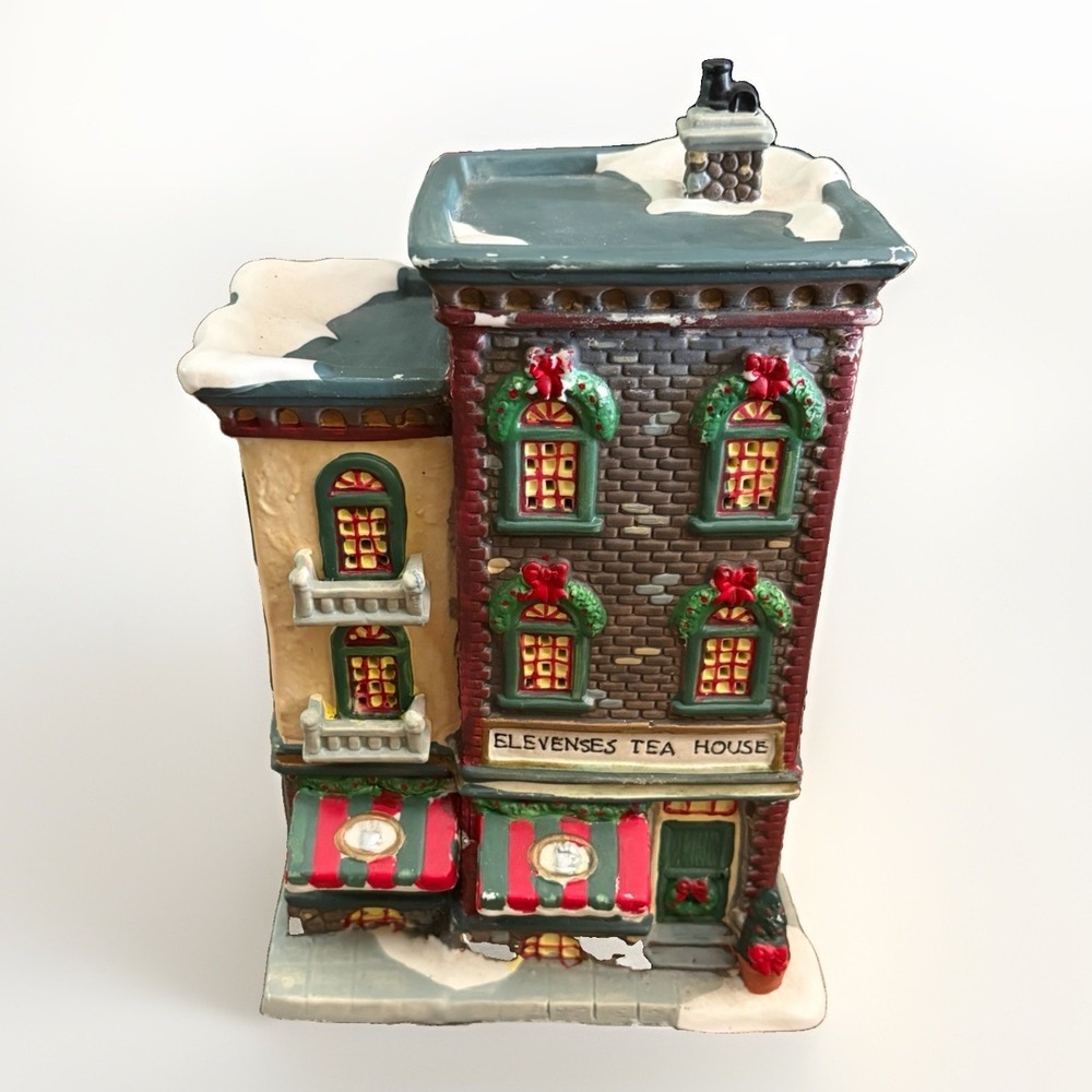 2005 Santa's Workbench Victorian Series Christmas Elevenses Tea House